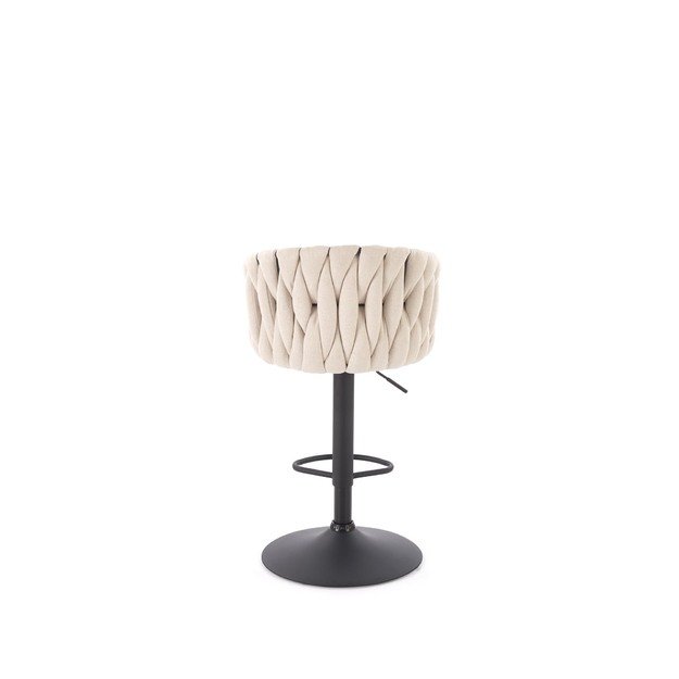 H125 bar stool, black / beige 1