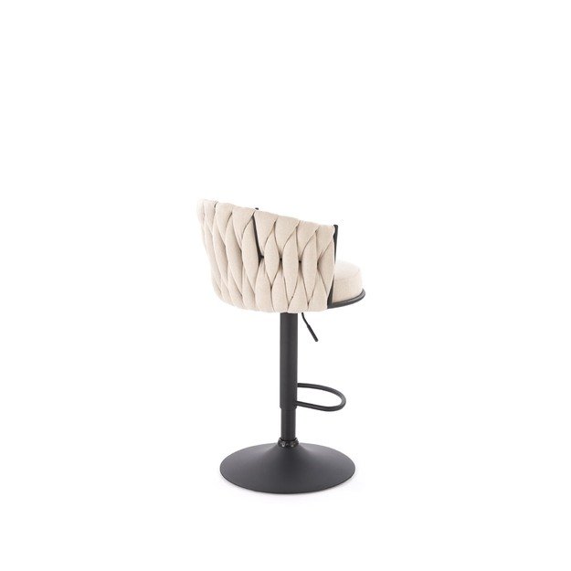 H125 bar stool, black / beige 7