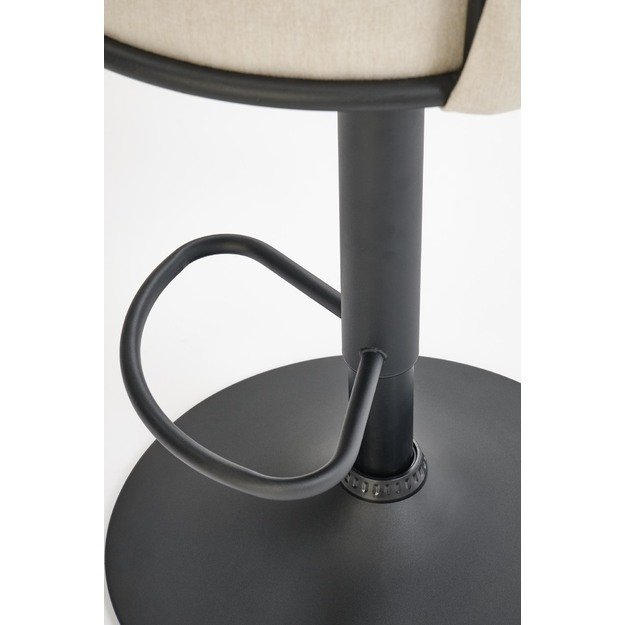 H125 bar stool, black / beige 4
