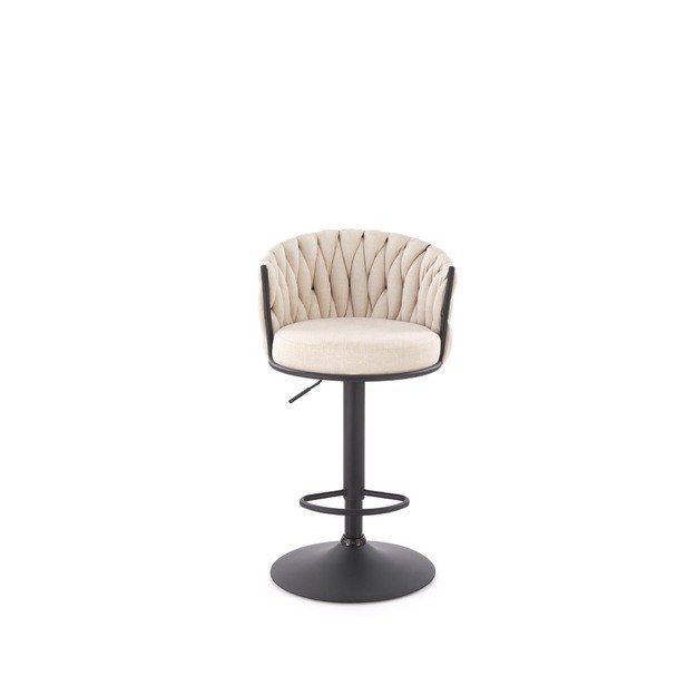 H125 bar stool, black / beige 3