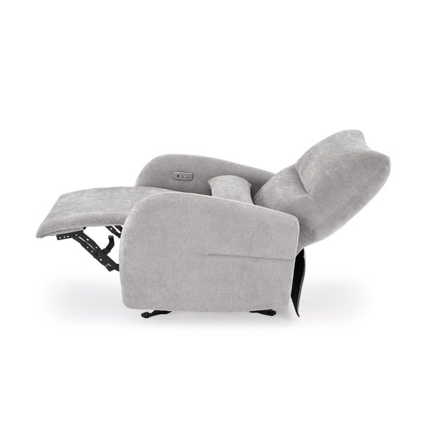 SAXON electric recliner with rocking, grey
