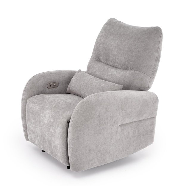 SAXON electric recliner with rocking, grey