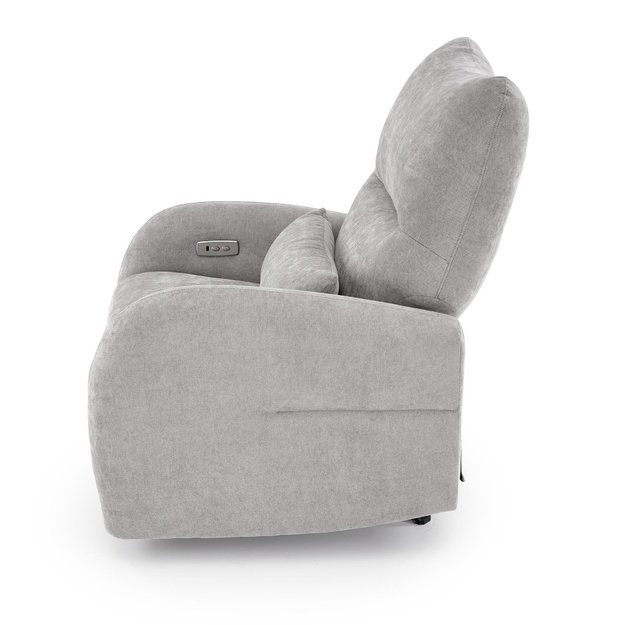 SAXON electric recliner with rocking, grey