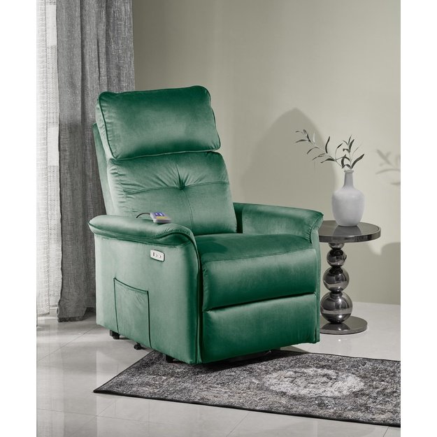 SEMIR 2 leisure chair, dark green