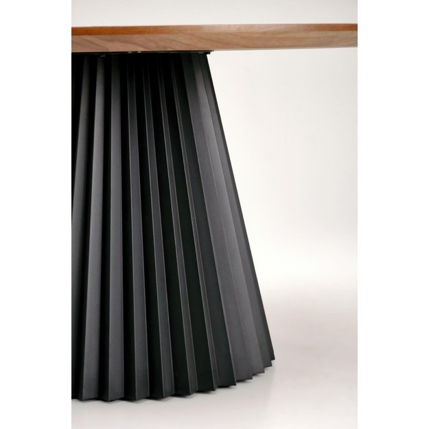 HEVELIUS table, top - walnut, leg - black 