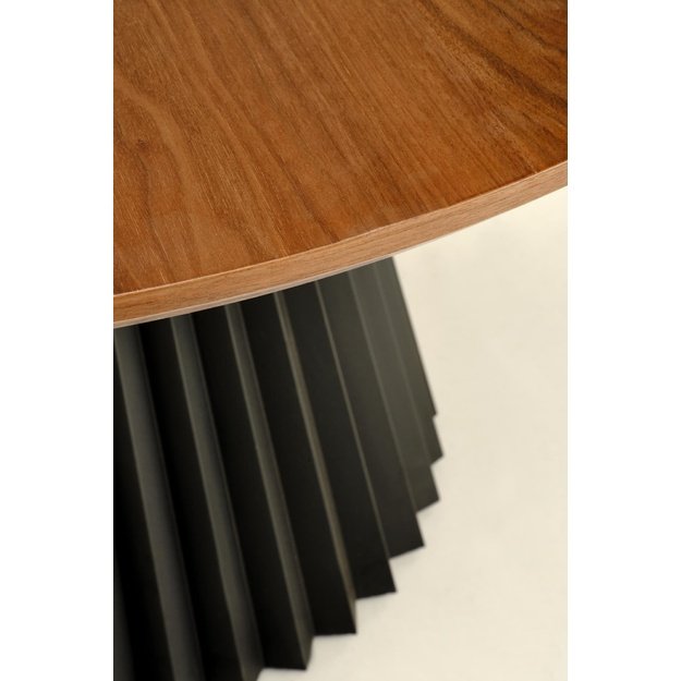 HEVELIUS table, top - walnut, leg - black 