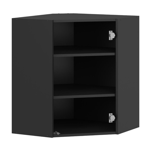 VENTO GN-60/72 carcass, upper corner cabinet black