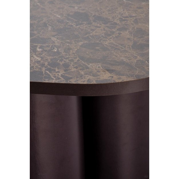 CORDINA c.table brown marble / brown