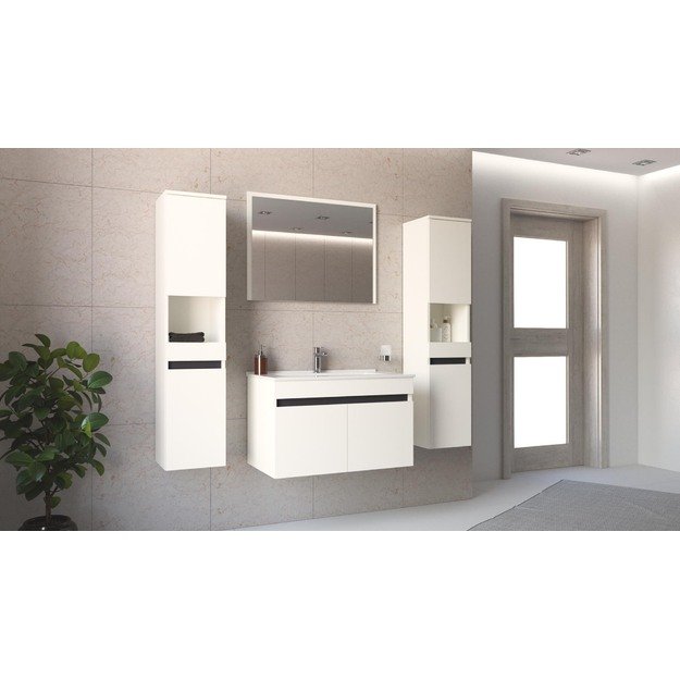 wall cabinet, FIGARO SL, white + 3 colors 3