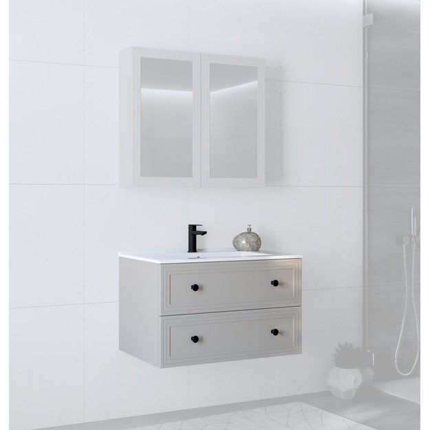 sink cabinet, TORETO SU-80, cashmere matt