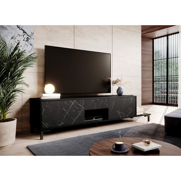 MARMO TV STAND RTV 2D1S1K black