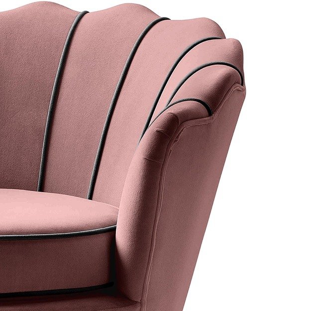 ANGELO leisure armchair pink / black 2