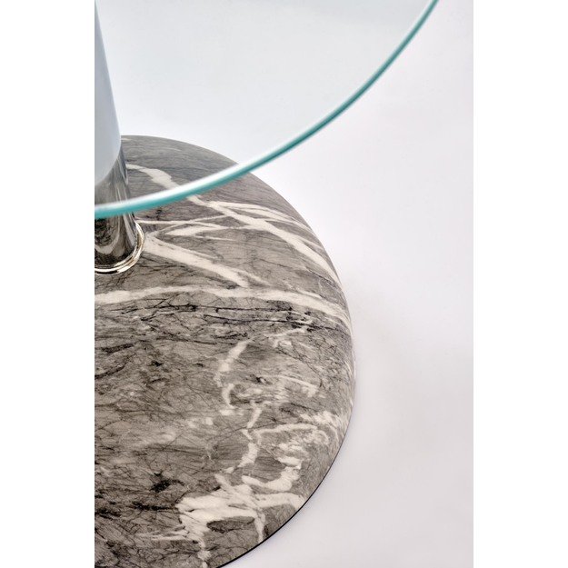 ARIANA c.table, grey marble / transparent 2
