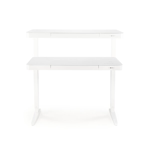 B52 desk with adjustable height, white 4