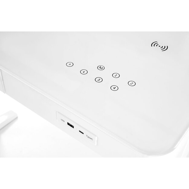 B52 desk with adjustable height, white 3