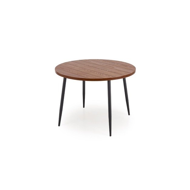 BARRY round table, walnut / black 3