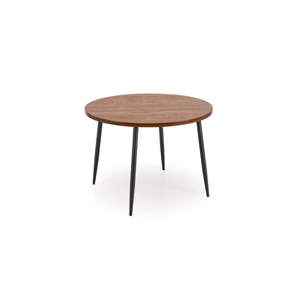 BARRY round table, walnut / black 10