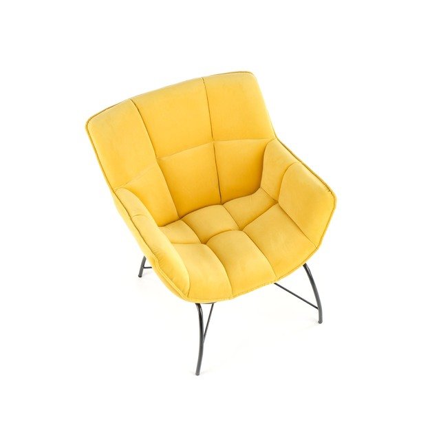 BELTON leisure chair color: yellow 9