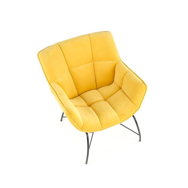 BELTON leisure chair color: yellow 18