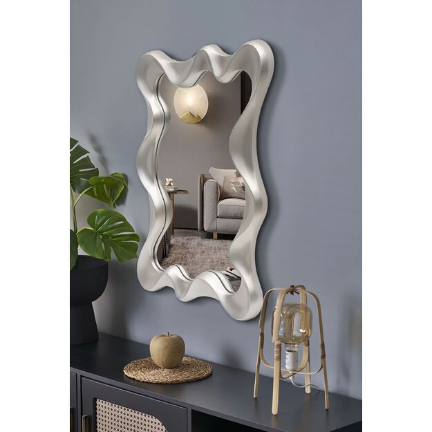 DECO wall mirror, antique silver 6