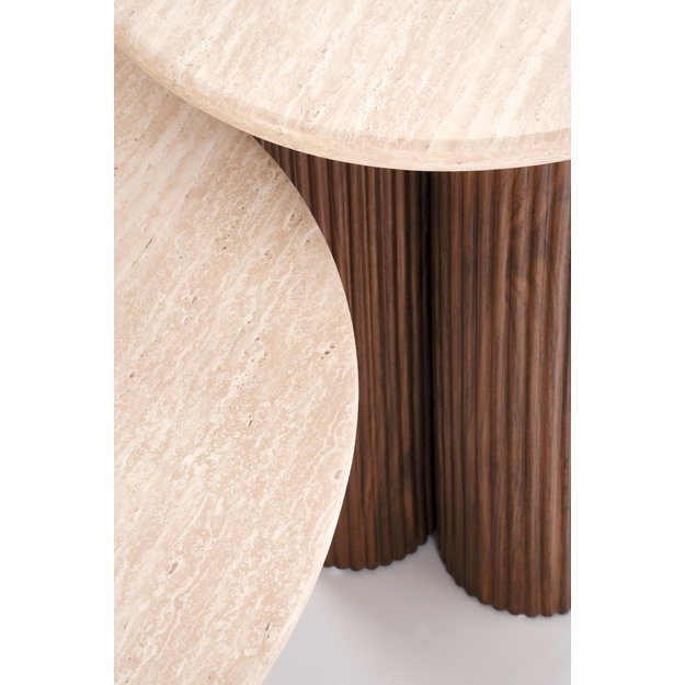 DOROTEA_S  c.table travertine / walnut 1
