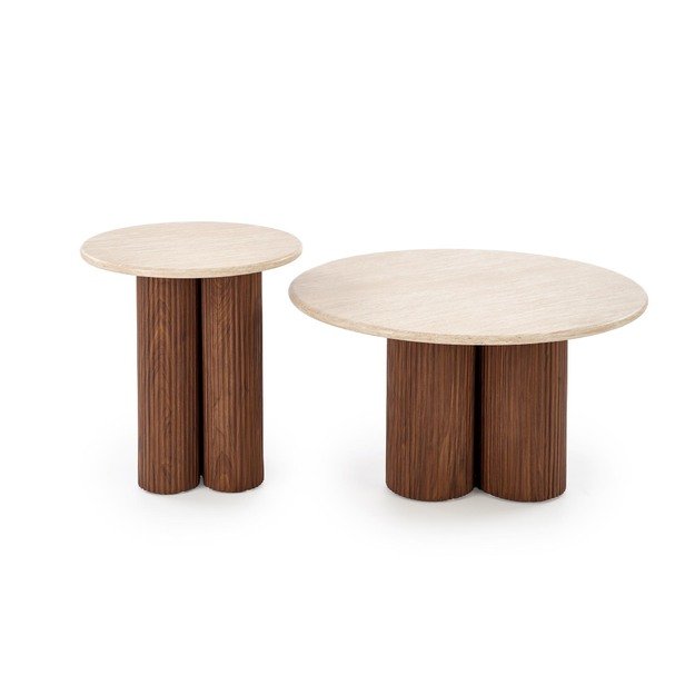 DOROTEA_S  c.table travertine / walnut 4