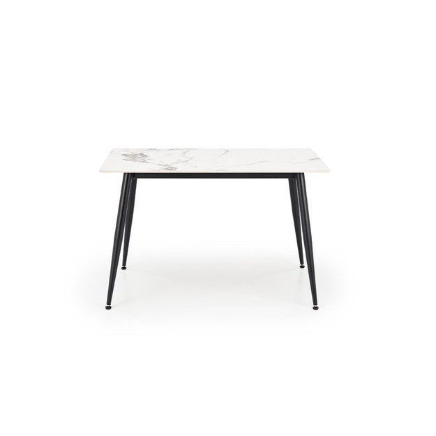 EMILIO 120 table, color: top - white marble, legs - black 15