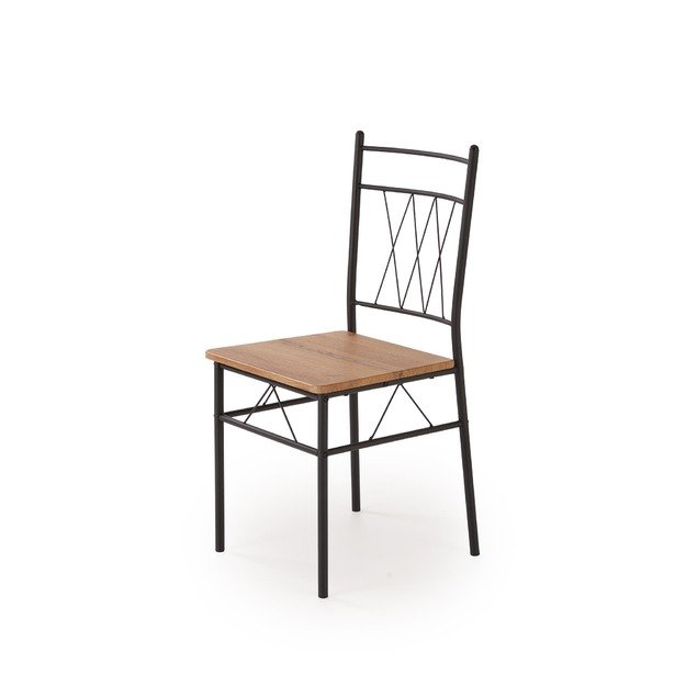 FAUST set + 4 chairs color: natural oak / black 13