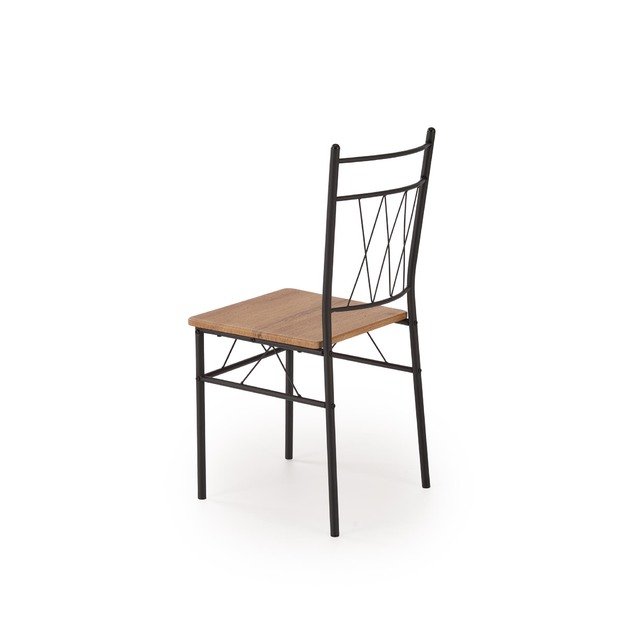 FAUST set + 4 chairs color: natural oak / black 14