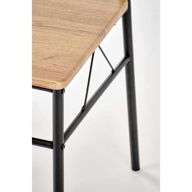 FAUST set + 4 chairs color: natural oak / black 17
