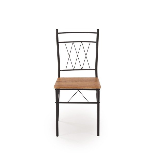 FAUST set + 4 chairs color: natural oak / black 18