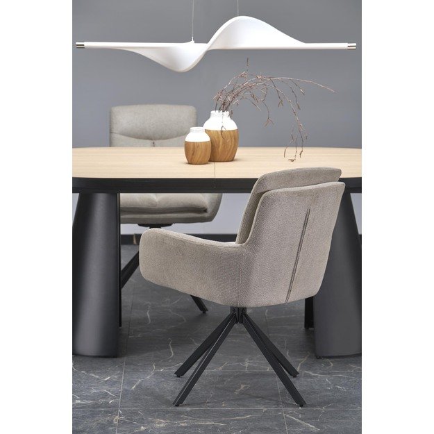 GIACOMO table natural/black 16