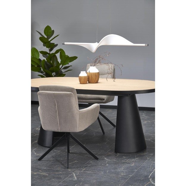 GIACOMO table natural/black 15