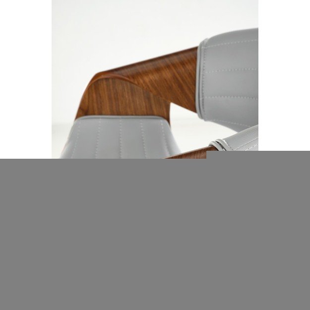 H123 bar stool, grey / walnut 16