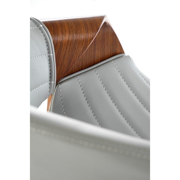 H123 bar stool, grey / walnut 7