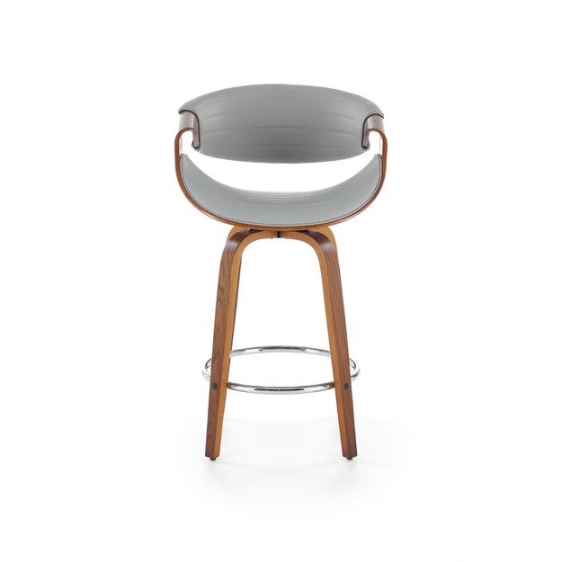 H123 bar stool, grey / walnut 19