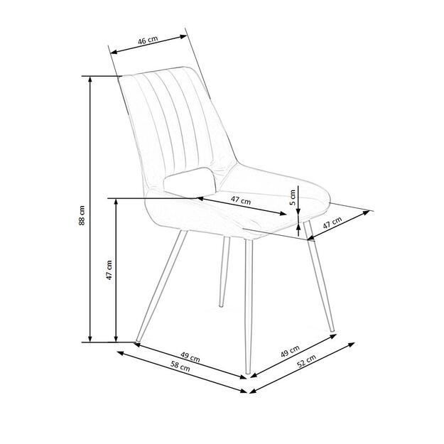 K404 chair, color: dark green 1