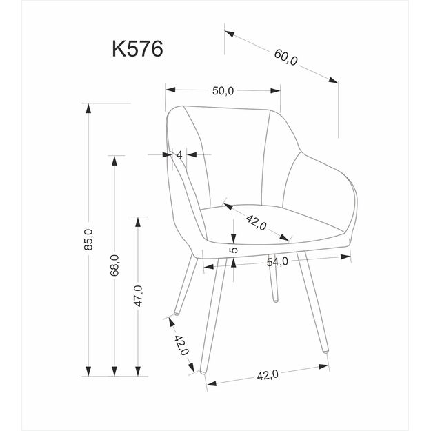 K576 chair grey 10