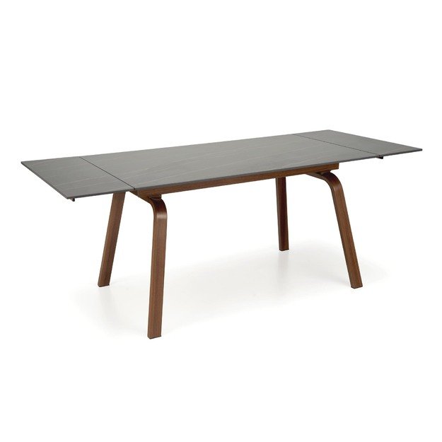 LOZANO extension table, black marble / walnut 5