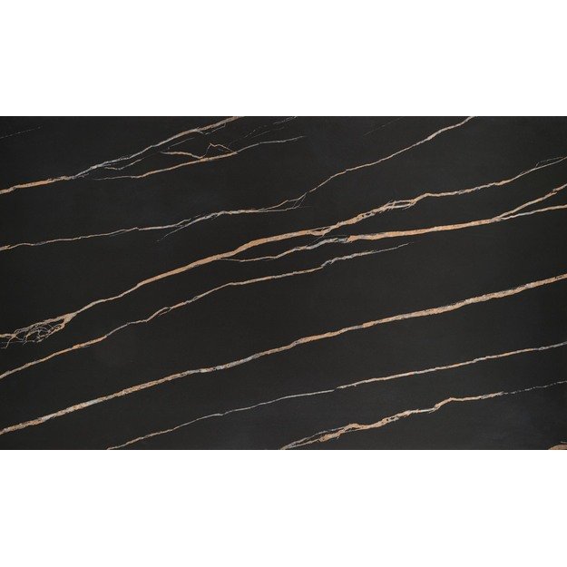 LOZANO extension table, black marble / walnut 3