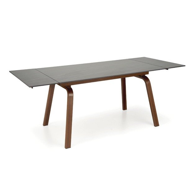 LOZANO extension table, black marble / walnut 22