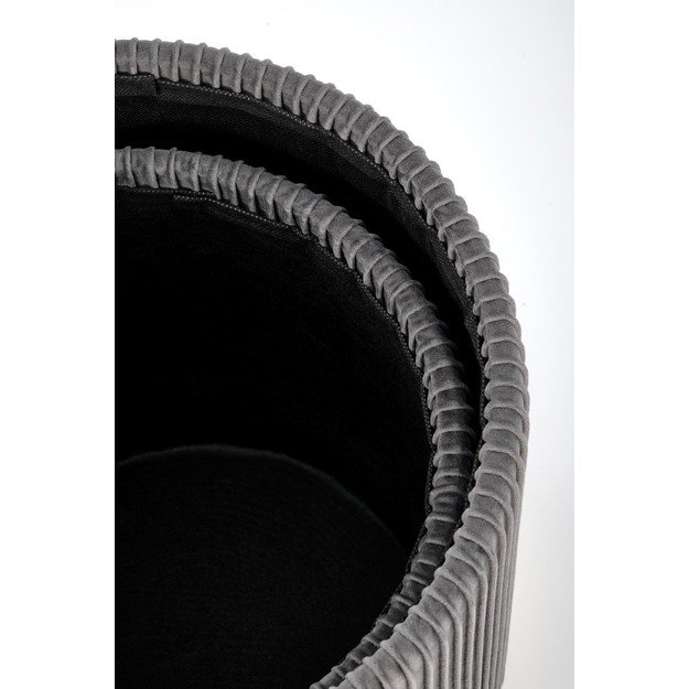 MONTY set of two stools: color: grey 4