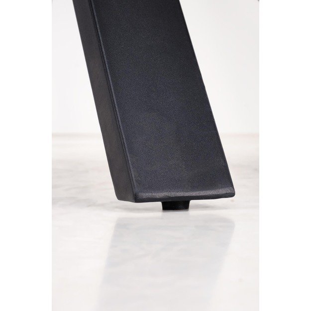 PLATAN extension table, white marble / black 6