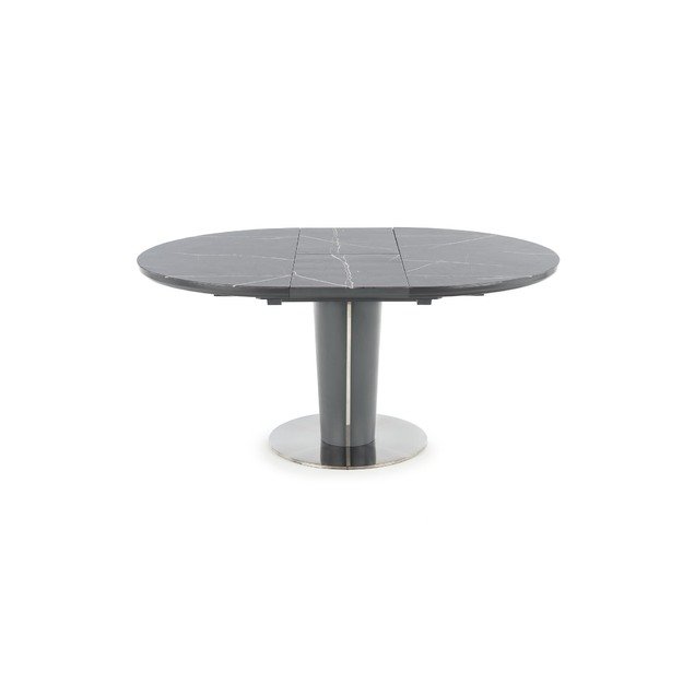 RICARDO extension table, color: top - grey marble, legs - dark grey 15