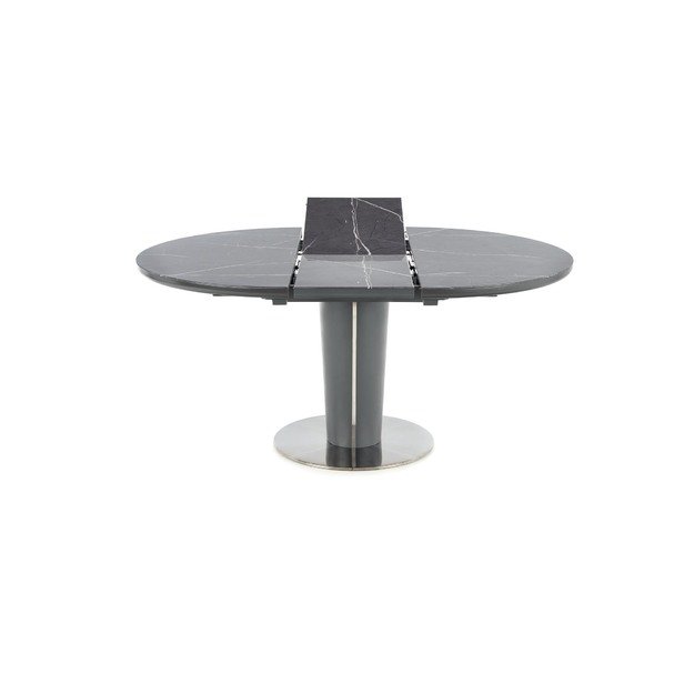 RICARDO extension table, color: top - grey marble, legs - dark grey 9