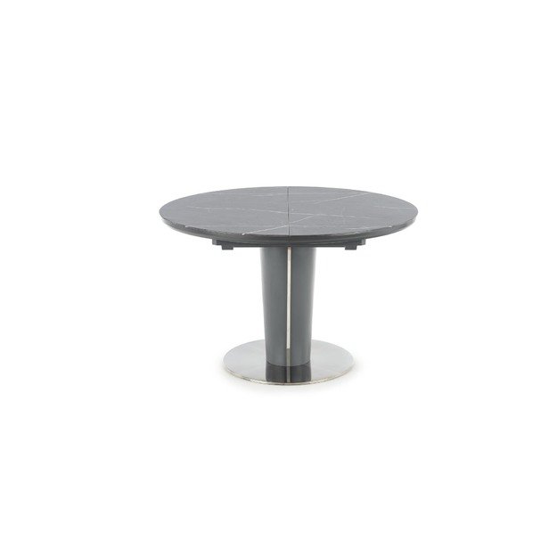 RICARDO extension table, color: top - grey marble, legs - dark grey 16