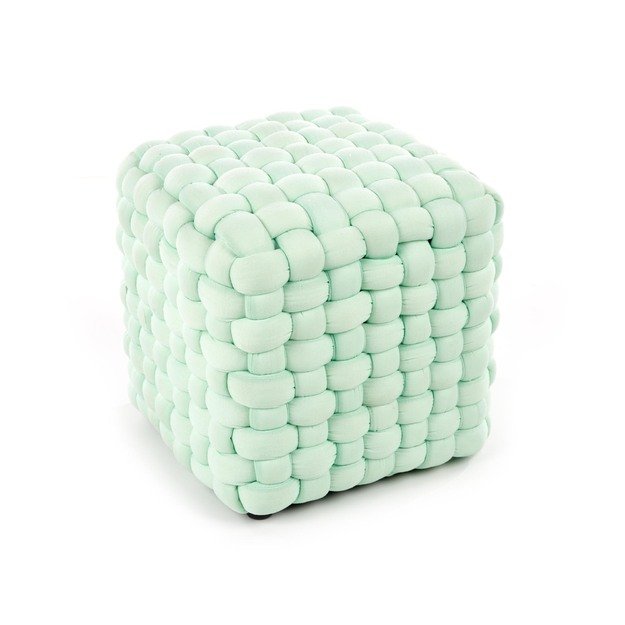 RUBIK pouffe color: light green 1