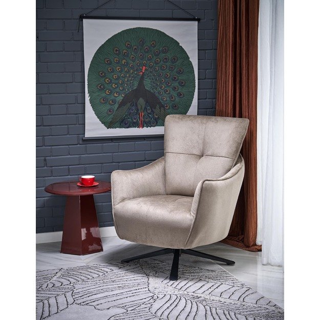 SCAMPI leisure chair, cappuccino