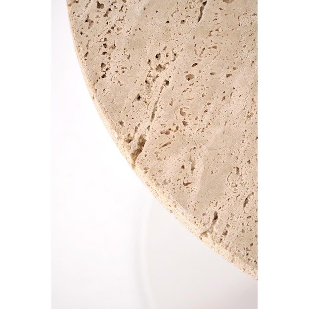 TRAVERSO S c. table, color travertine / white 8