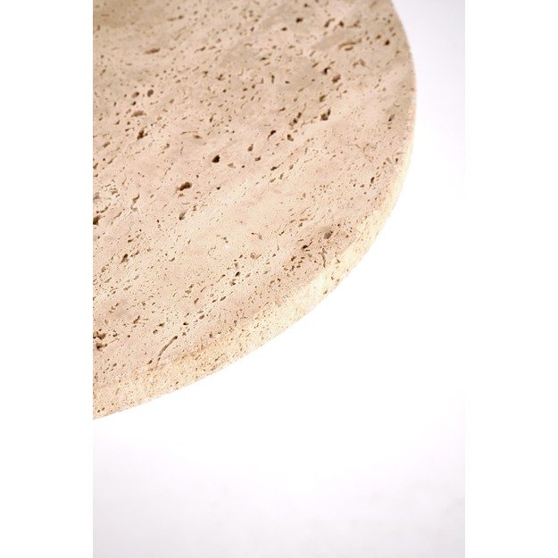 TRAVERSO S c. table, color travertine / white 9